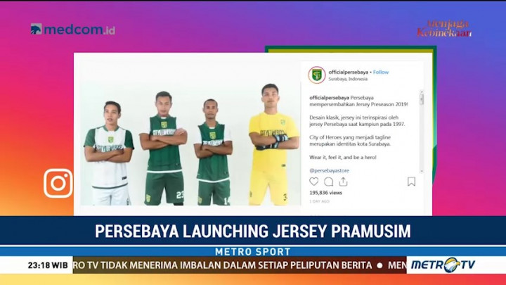 Persebaya Luncurkan Jersey Pramusim