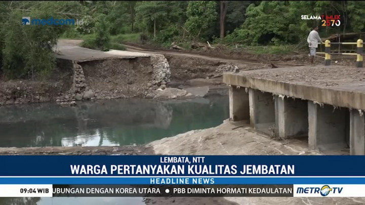 Warga Lembata Minta Ambruknya Jembatan Waima Diusut Tuntas