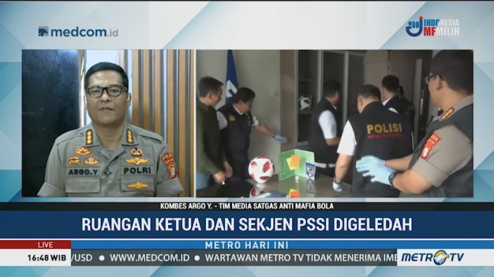 Geledah Kantor PSSI, Satgas Antimafia Bola Sita Sejumlah Dokumen