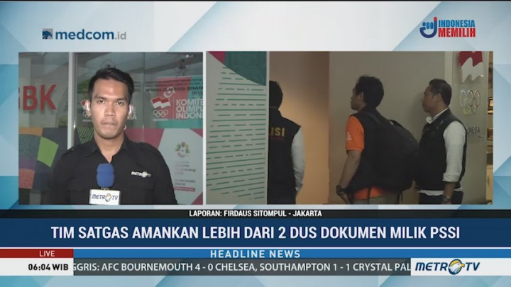 Geledah Kantor PSSI, Satgas Sita 153 Dokumen