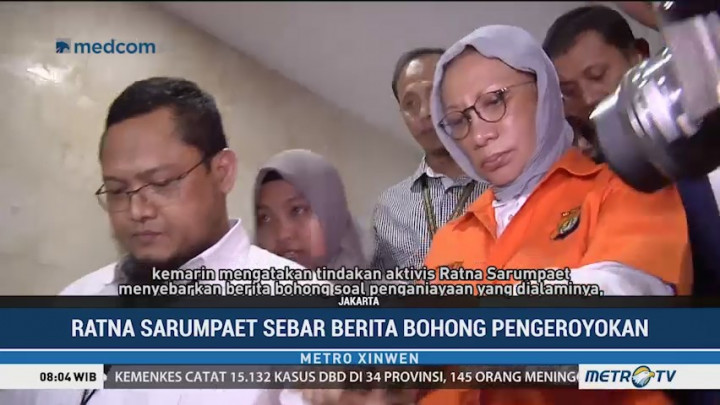 Polisi Jerat Ratna Sarumpaet dengan Pasal Berlapis