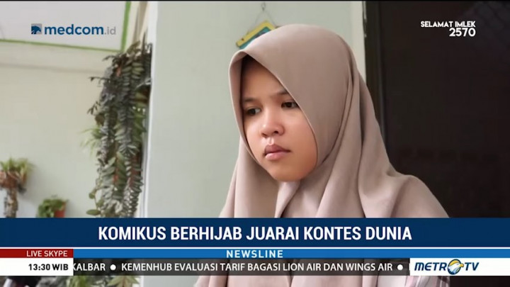 Komikus Berhijab dari Makassar Juarai Kontes Dunia