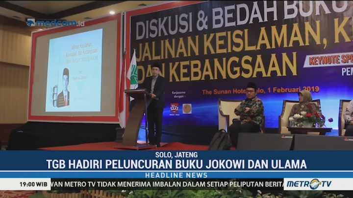 TGB Hadiri Peluncuran Buku Jokowi dan Ulama