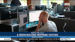A Green Building Inspiring Visitors