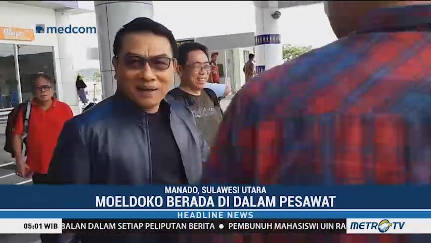 Cuaca Buruk, Pesawat yang Ditumpangi Moeldoko Gagal Mendarat di Manado