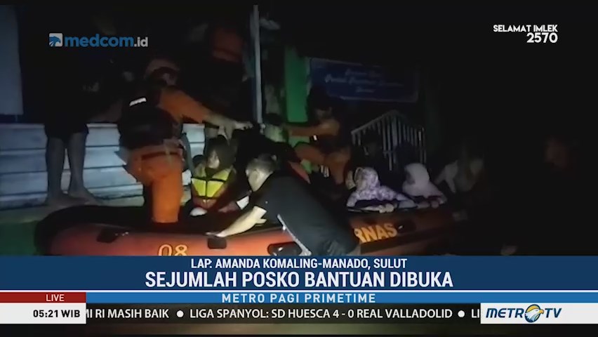 Tiga Orang Meninggal Akibat Banjir dan Longsor di Manado