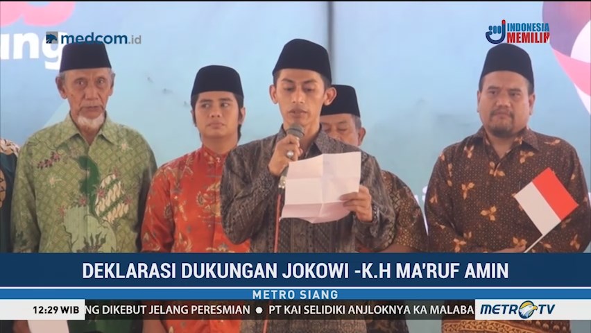 Dukungan Ulama dan Santri untuk Jokowi-Ma'ruf Terus Mengalir