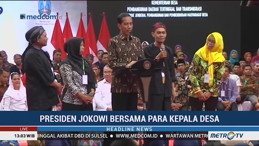 Jokowi Hadiri Sosialisasi Dana Desa di Surabaya