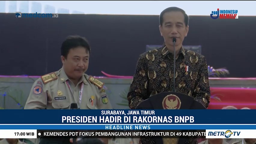 Jokowi Hadiri Rakornas BNPB
