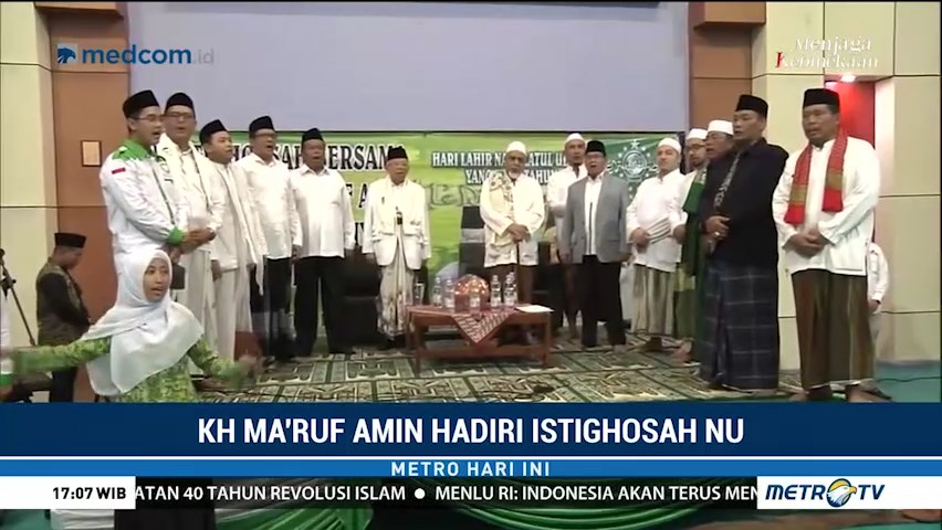 Ma'ruf Amin Hadiri Istighosah Bersama Warga NU