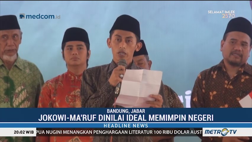 Forum Ulama dan Santri se-Bandung Dukung Jokowi-Ma'ruf