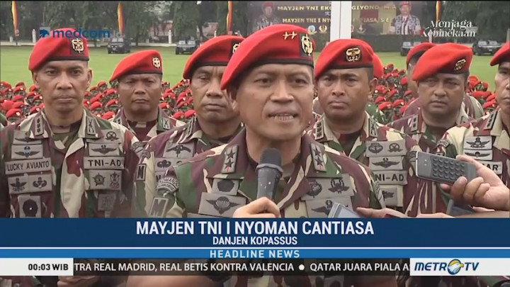 Mayjen I Nyoman Cantiasa Jabat Danjen Kopassus
