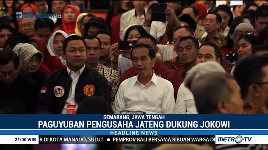Paguyuban Pengusaha Jateng Dukung Jokowi-Ma'ruf