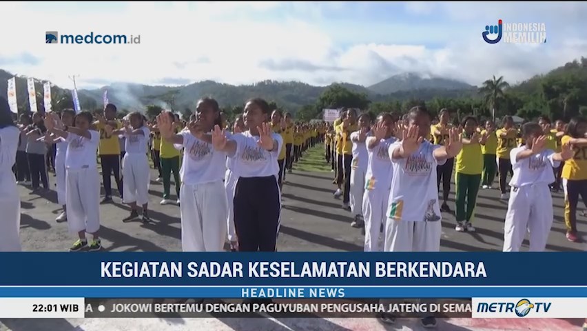 Ribuan Pelajar di Ngada Berikrar Tertib Lalu Lintas