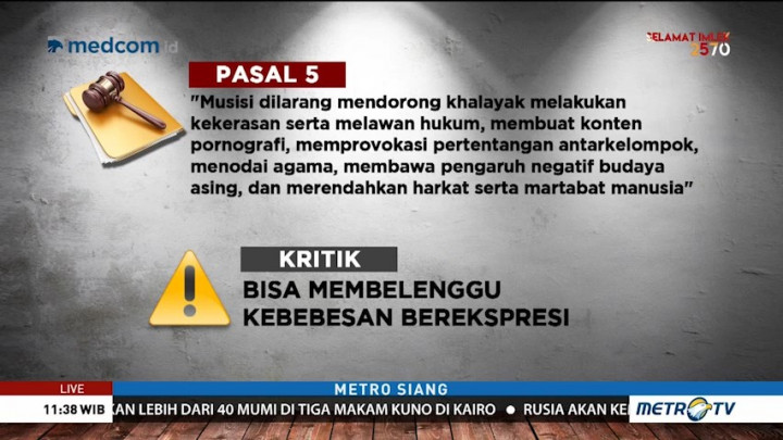 RUU Permusikan dan Pasal Karet