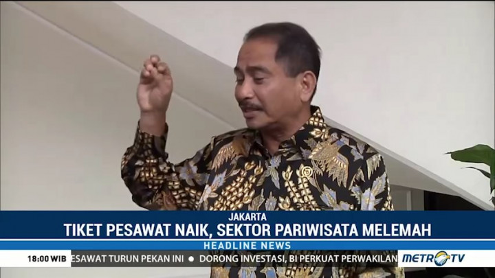 Tiket Pesawat Naik, Sektor Pariwisata Melemah