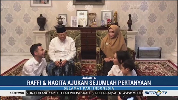 Raffi Ahmad Silaturahmi ke Kediaman Ma'ruf Amin