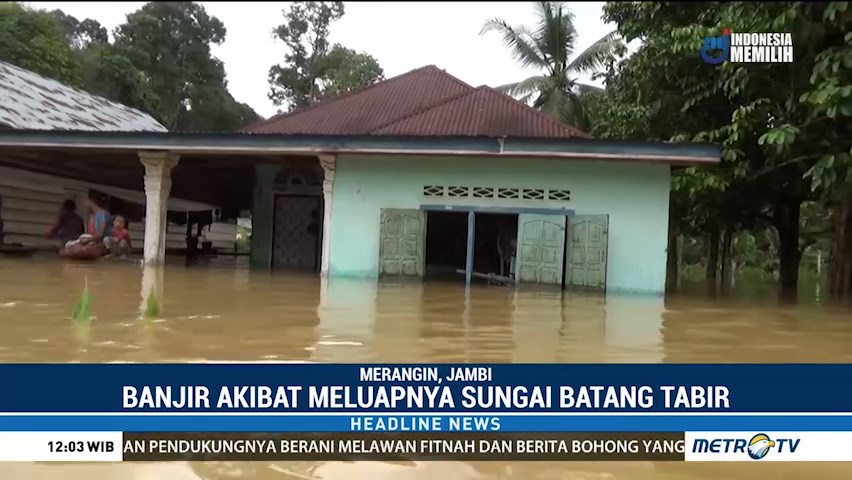 Lima Desa di Merangin Terendam Banjir
