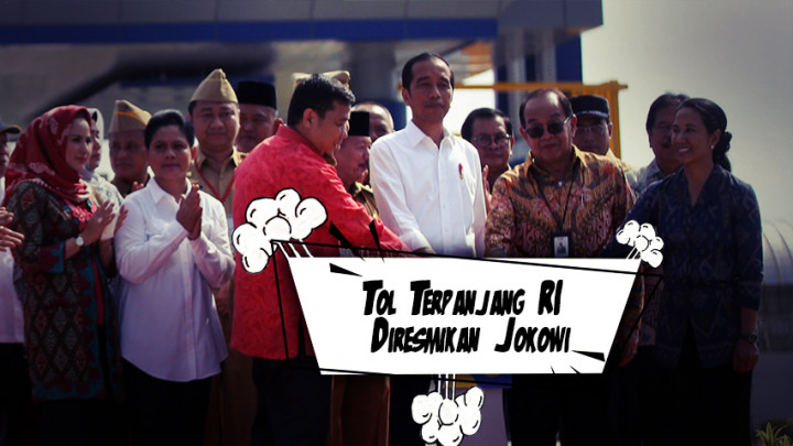 Tol Terpanjang RI Diresmikan Jokowi