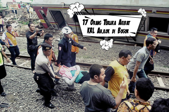 17 Orang Terluka Akibat KRL Anjlok di Bogor