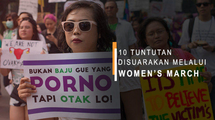10 Tuntutan Disuarakan Melalui Women’s March