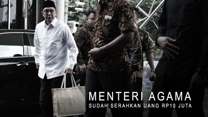 Menag Mengaku Sudah Serahkan Uang Rp10 Juta ke KPK