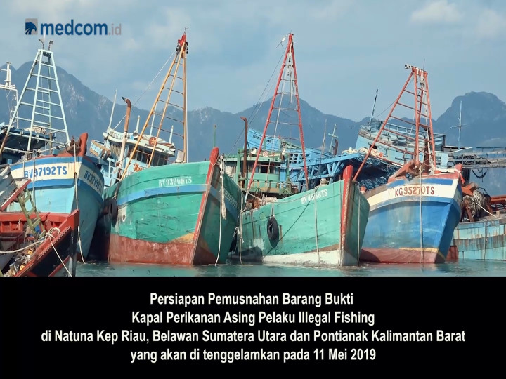Persiapan Pemusnahan Kapal Asing Illegal Fishing Oleh Kementerian Kelautan dan Perikanan