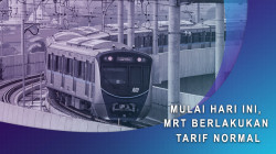Mulai Hari Ini, MRT Berlakukan Tarif Normal