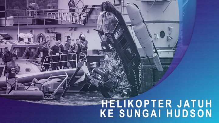 Helikopter Jatuh ke Sungai Hudson, Pilot Selamat