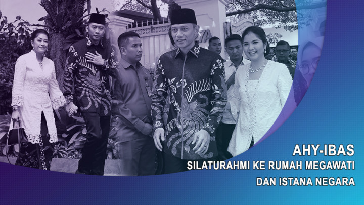 AHY-Ibas Silaturahmi ke Rumah Megawati dan Istana Negara