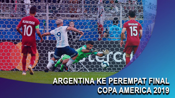 Tekuk Qatar, Argentina ke Perempat Final Copa America