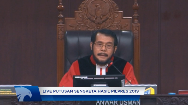 Putusan Sengketa Hasil Pilpres 2019: MK Menyatakan Pelanggaran TSM Kewenangan Bawaslu