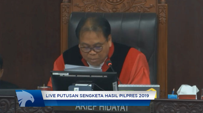 Putusan Sengketa Hasil Pilpres 2019: MK Tolak Dalil Baju Putih Jokowi