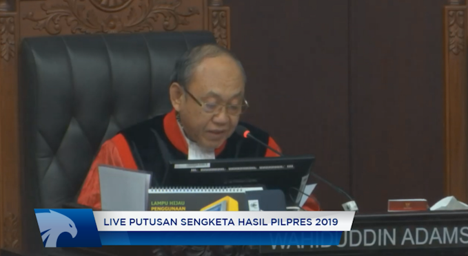 Putusan Sengketa Hasil Pilpres 2019: MK Tolak Dalil Mengenai Dugaan Ketidaknetralan Aparat Negara