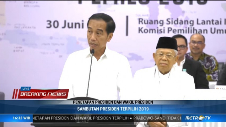 Jokowi Ajak Prabowo-Sandi Bersama Bangun Indonesia