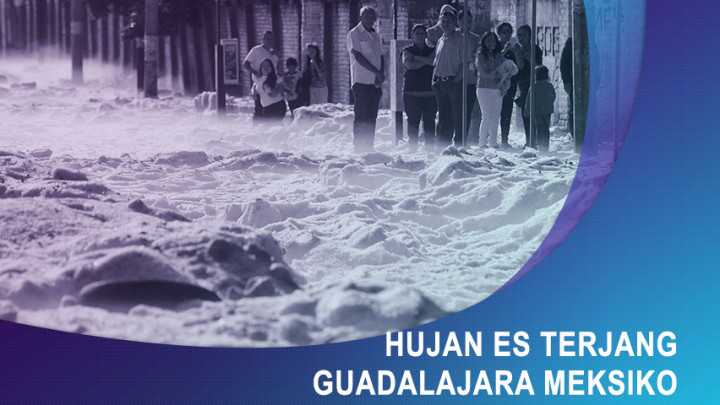 Hujan Es Terjang Guadalajara Meksiko