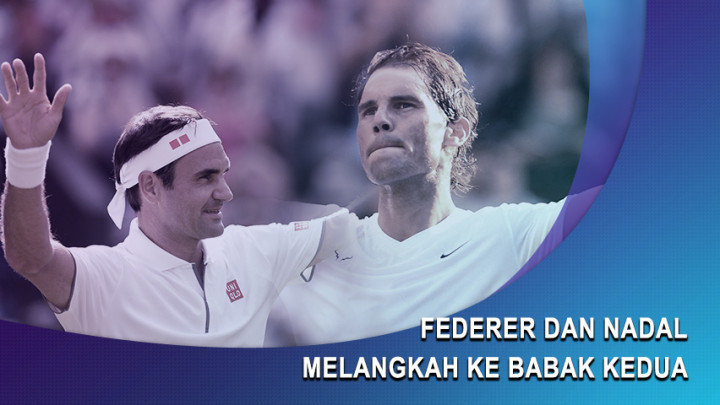 Federer dan Nadal Melangkah ke Babak Kedua