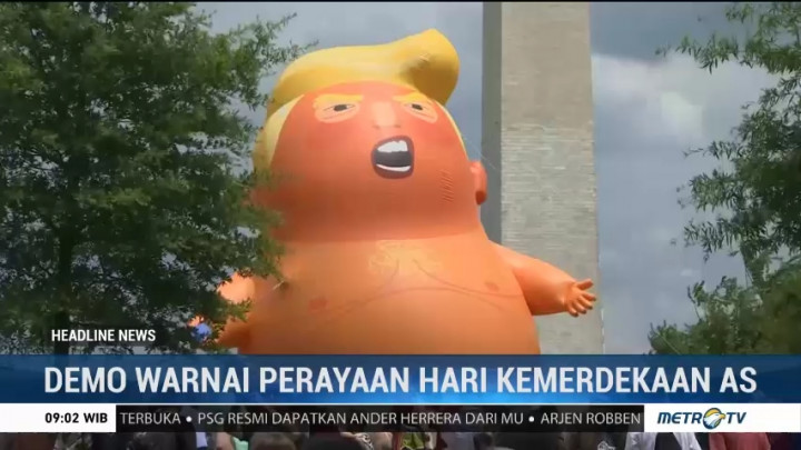 Demo Warnai Perayaan Kemerdekaan Amerika Serikat