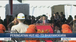 Jokowi Jadi Inspektur Upacara HUT ke-73 Bhayangkara