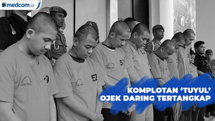 Komplotan 'Tuyul' Ojek Daring Tertangkap