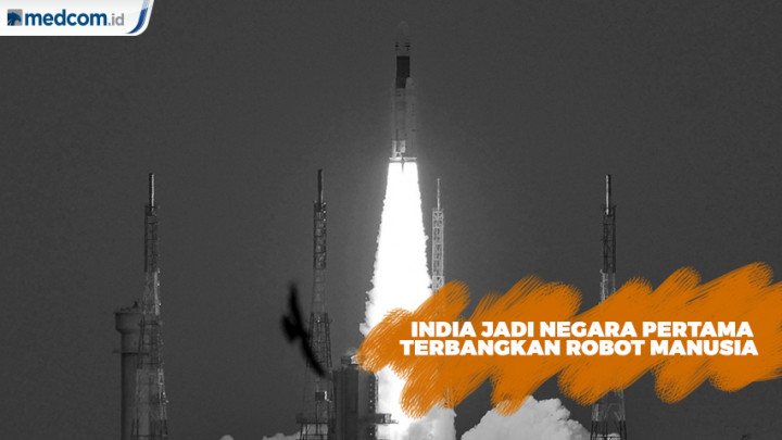 India Jadi Negara Pertama Terbangkan Robot Manusia ke Luar Angkasa
