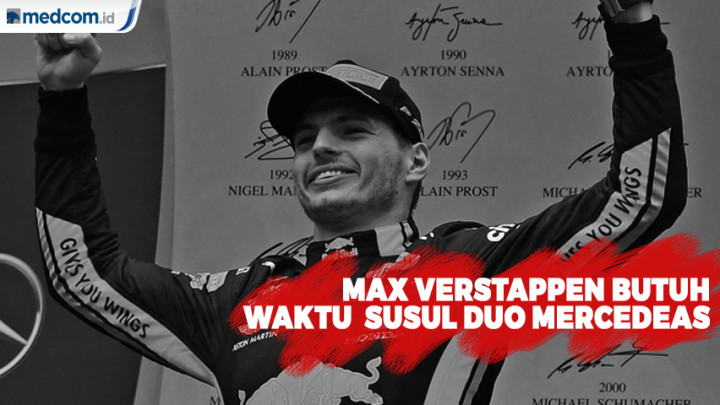 Max Verstappen Butuh Waktu Untuk Susul Hamilton dan Bottas