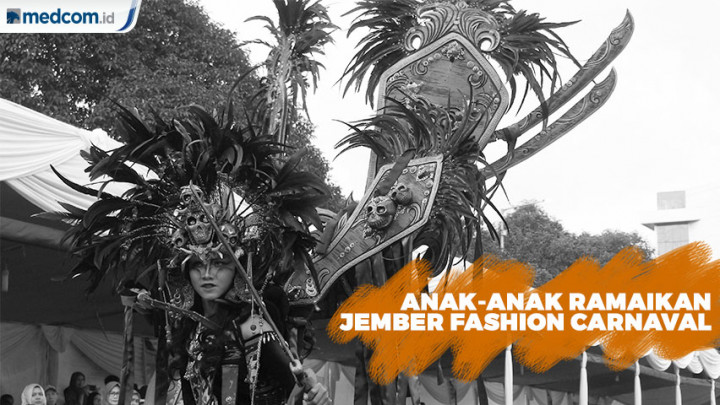 Anak-anak Meriahkan Jember Fashion Carnaval (JFC) ke-18
