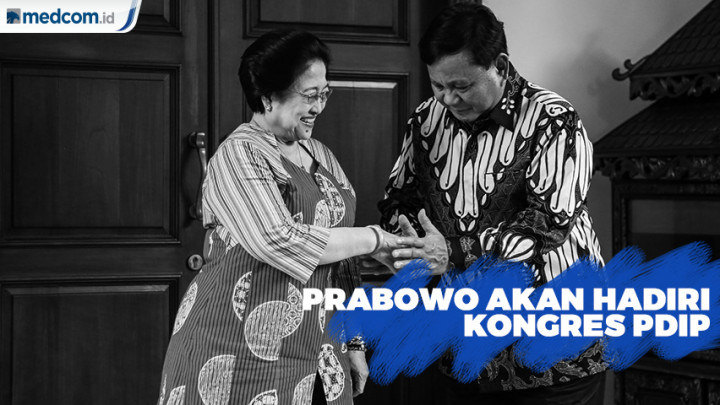 Penuhi Undangan Mega, Prabowo akan Hadiri Kongres PDIP