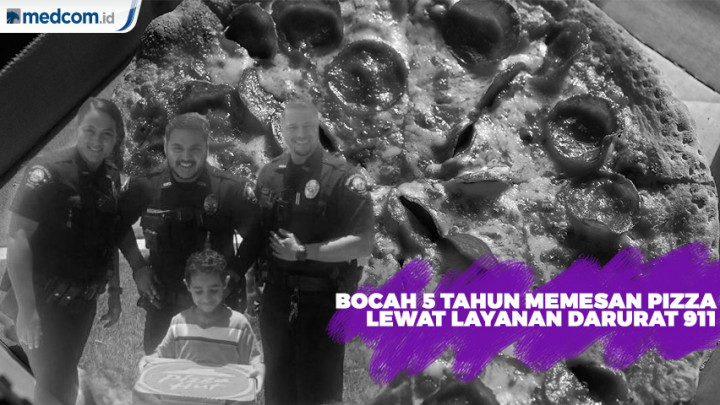 Lapar, Bocah 5 Tahun Memesan Pizza Lewat Layanan Darurat 911