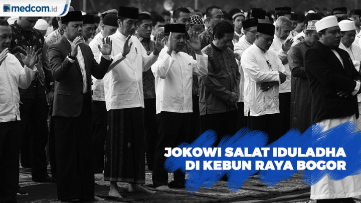 Jokowi Pilih Salat Iduladha di Kebun Raya Bogor