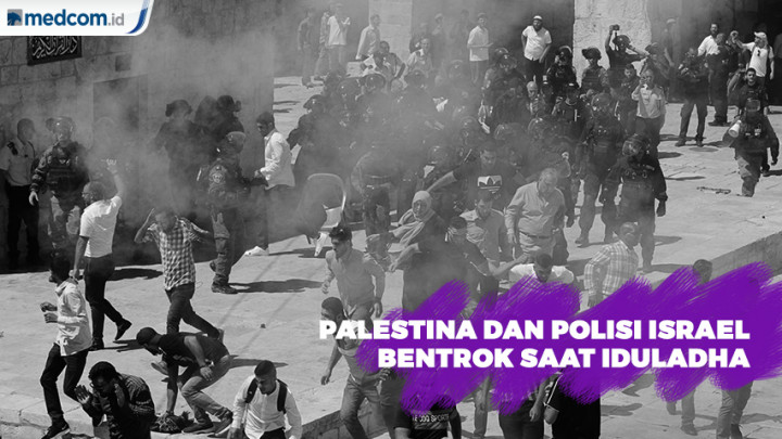 Polisi Israel dan Warga Palestina Bentrok di Al Aqsa saat Idul Adha