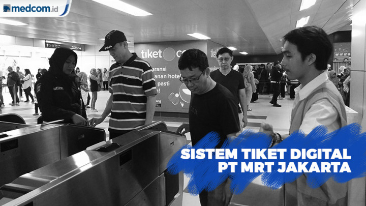PT MRT Jakarta Kembangkan Sistem Tiket Digital