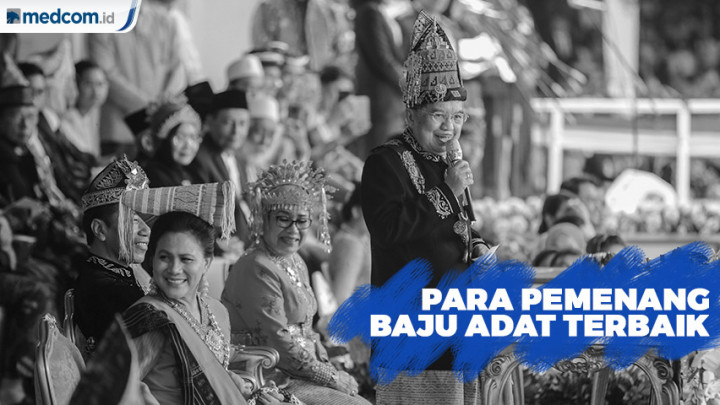 Para Pemenang Baju Adat Terbaik HUT Ke-74 RI di Istana