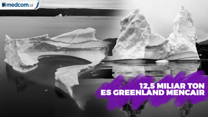 Lapisan Es di Greenland Mencair 12,5 Miliar Ton